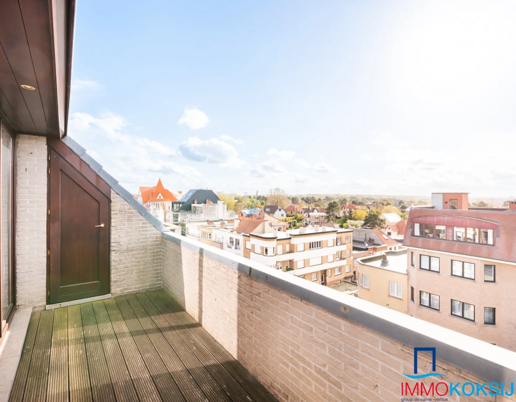 Ruim penthouse met 3 slaapkamers en 2 terrassen in de Strandlaan