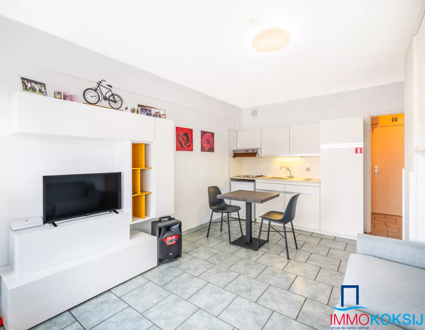 Centraal gelegen studio met terras